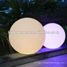Lumière de boule rechargeable imperméable de 25cm IP68 LED de 25cm